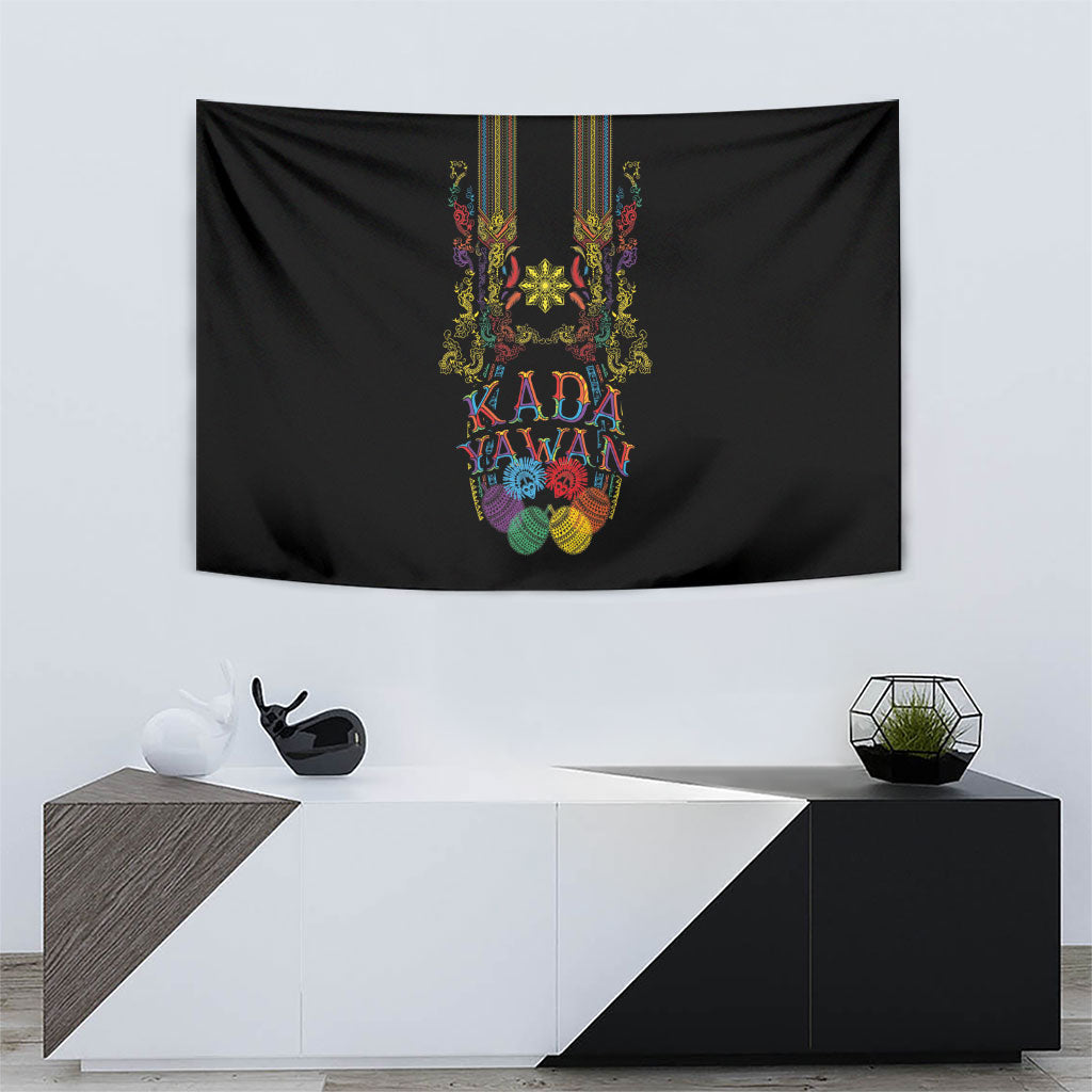 Philippines Kadayawan Festival Tapestry Polynesian Tribal Art Barong Style LT03 - Polynesian Pride