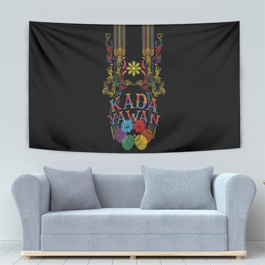 Philippines Kadayawan Festival Tapestry Polynesian Tribal Art Barong Style LT03 - Polynesian Pride