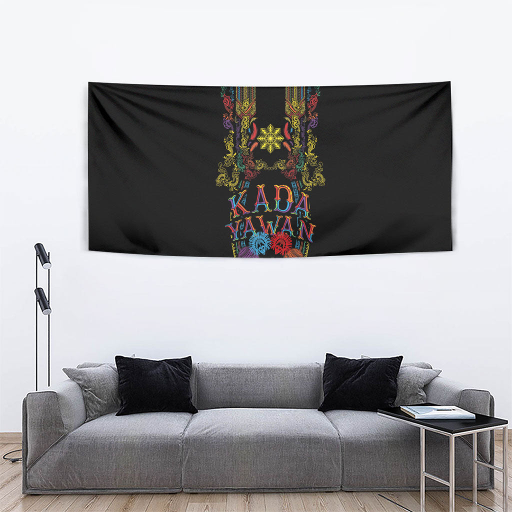Philippines Kadayawan Festival Tapestry Polynesian Tribal Art Barong Style LT03 - Polynesian Pride