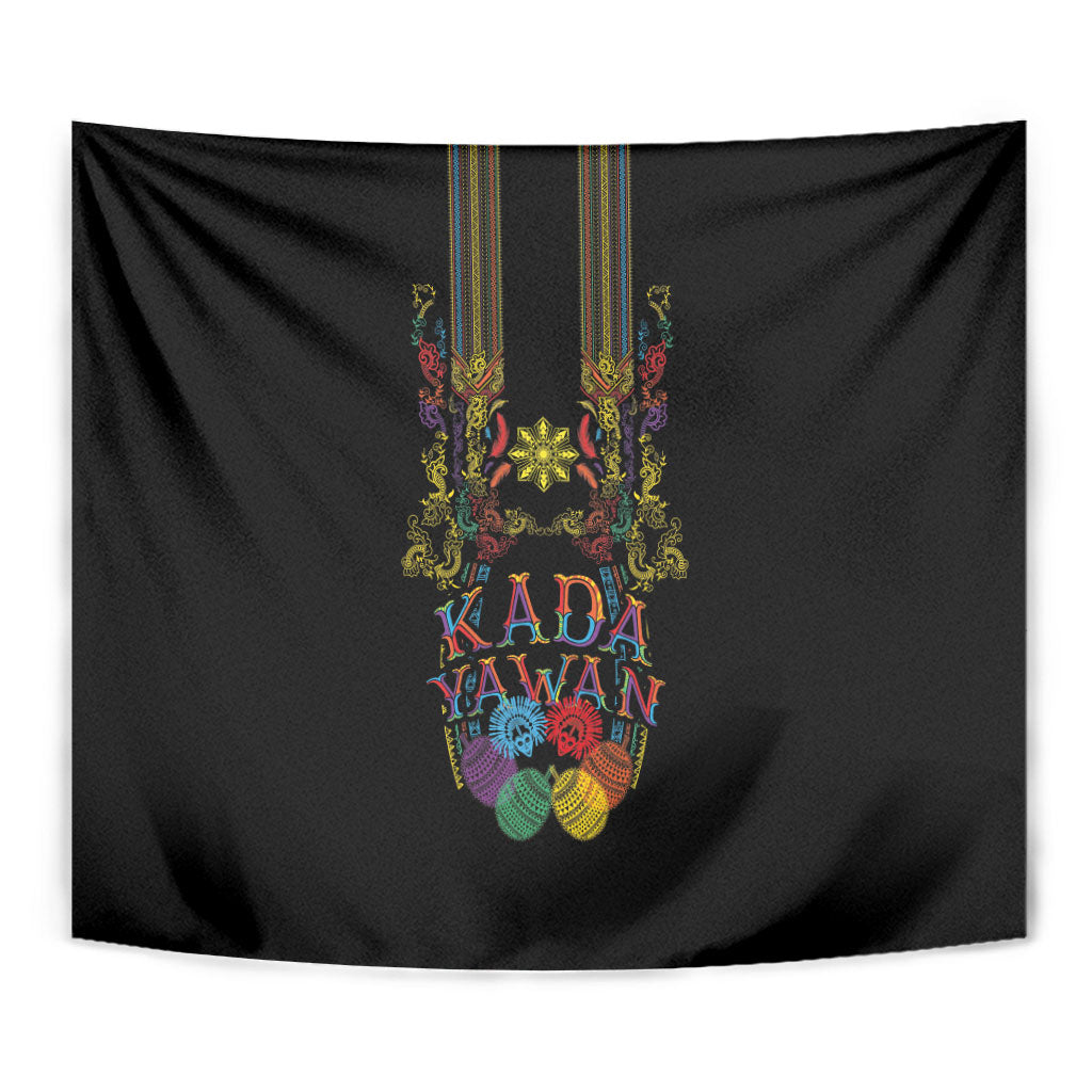 Philippines Kadayawan Festival Tapestry Polynesian Tribal Art Barong Style LT03 - Polynesian Pride