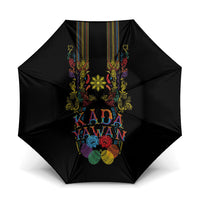Philippines Kadayawan Festival Umbrella Polynesian Tribal Art Barong Style LT03 One Size Folded 11.42 inch Opened Diameter 37.4 inch Black - Polynesian Pride