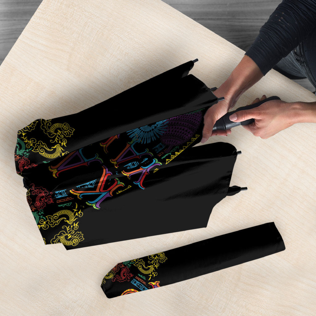 Philippines Kadayawan Festival Umbrella Polynesian Tribal Art Barong Style LT03 - Polynesian Pride