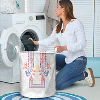 Philippines Barong Style Laundry Basket Polynesian Kakau Art Tattoos with Tribal Filipino Sun LT03 - Polynesian Pride