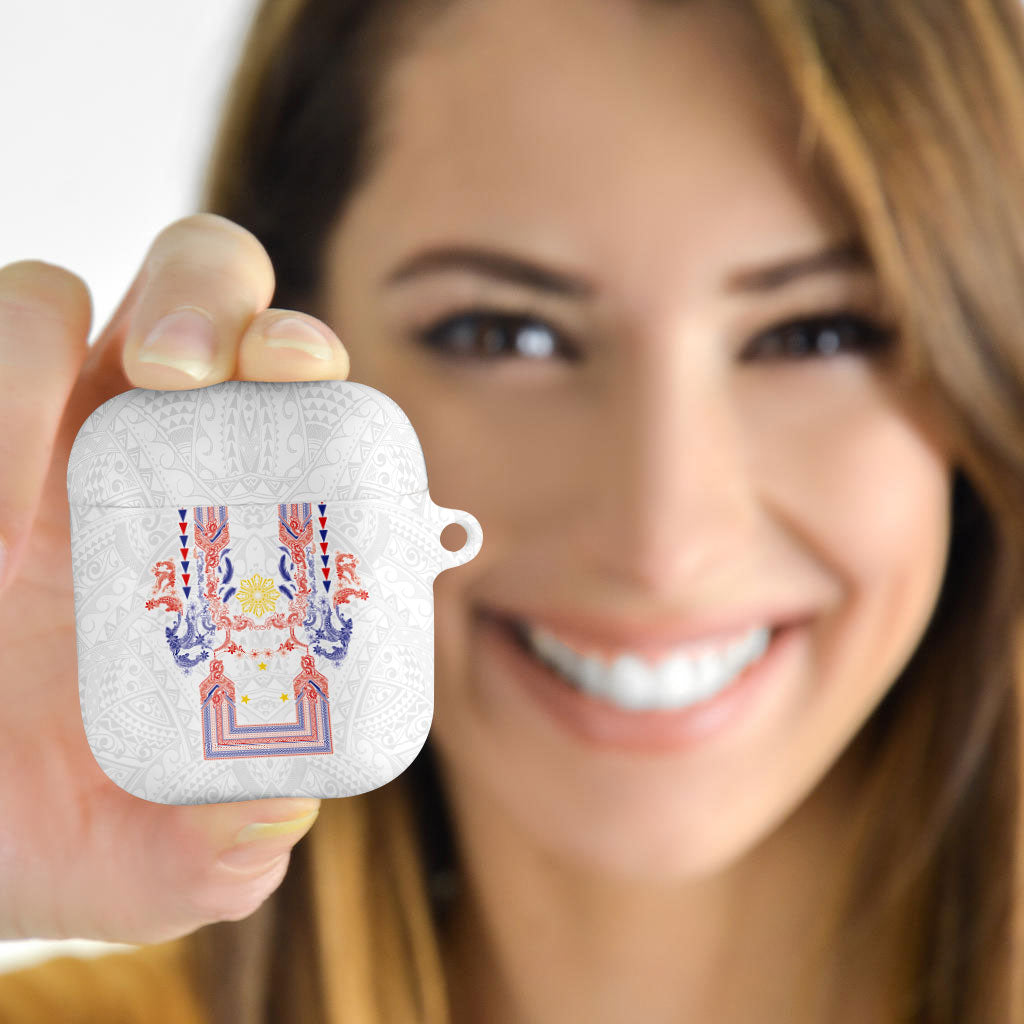 Philippines Barong Style AirPods Case Polynesian Kakau Art Tattoos with Tribal Filipino Sun LT03 - Polynesian Pride