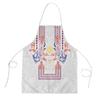 Philippines Barong Style Apron Polynesian Kakau Art Tattoos with Tribal Filipino Sun LT03 White - Polynesian Pride