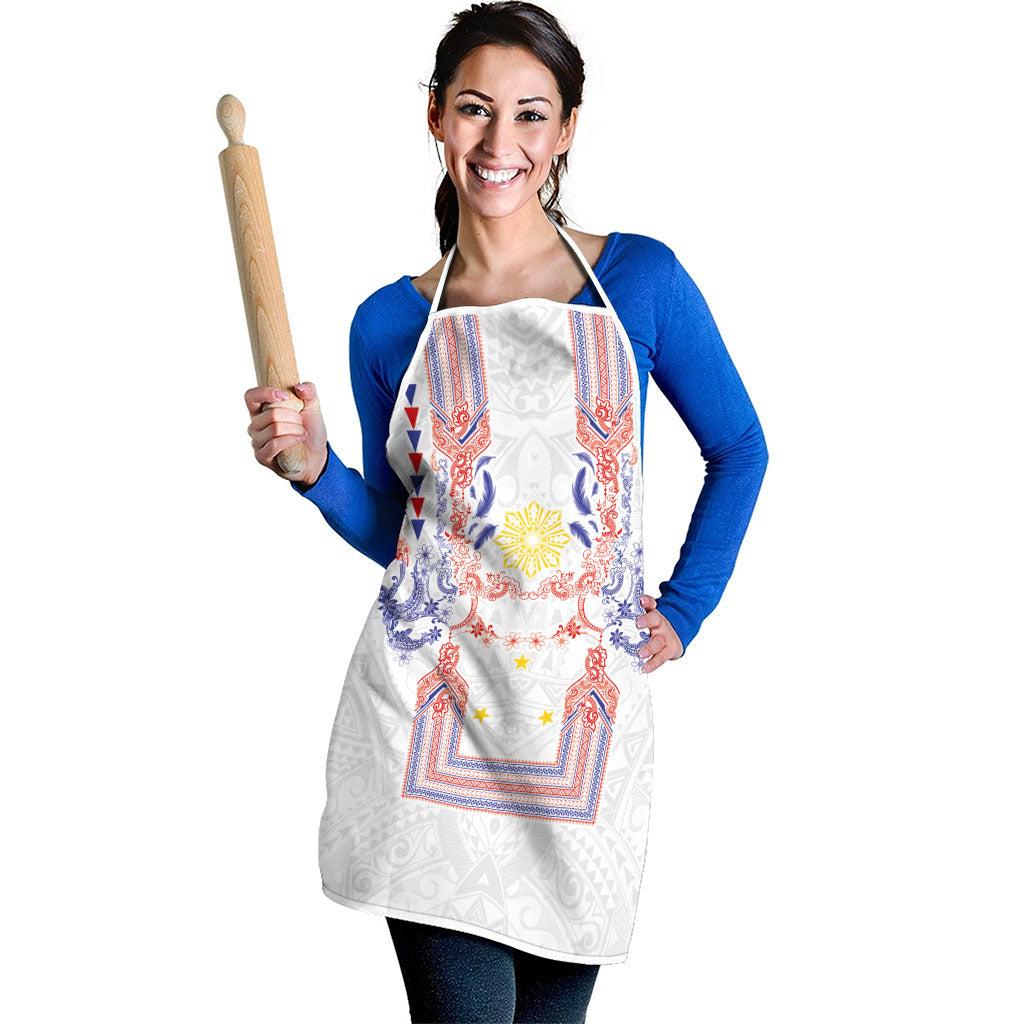 Philippines Barong Style Apron Polynesian Kakau Art Tattoos with Tribal Filipino Sun LT03 - Polynesian Pride
