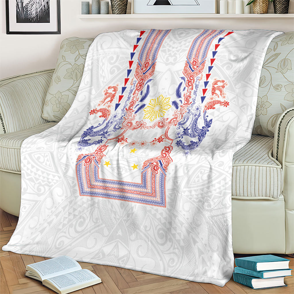 Philippines Barong Style Blanket Polynesian Kakau Art Tattoos with Tribal Filipino Sun LT03 - Polynesian Pride