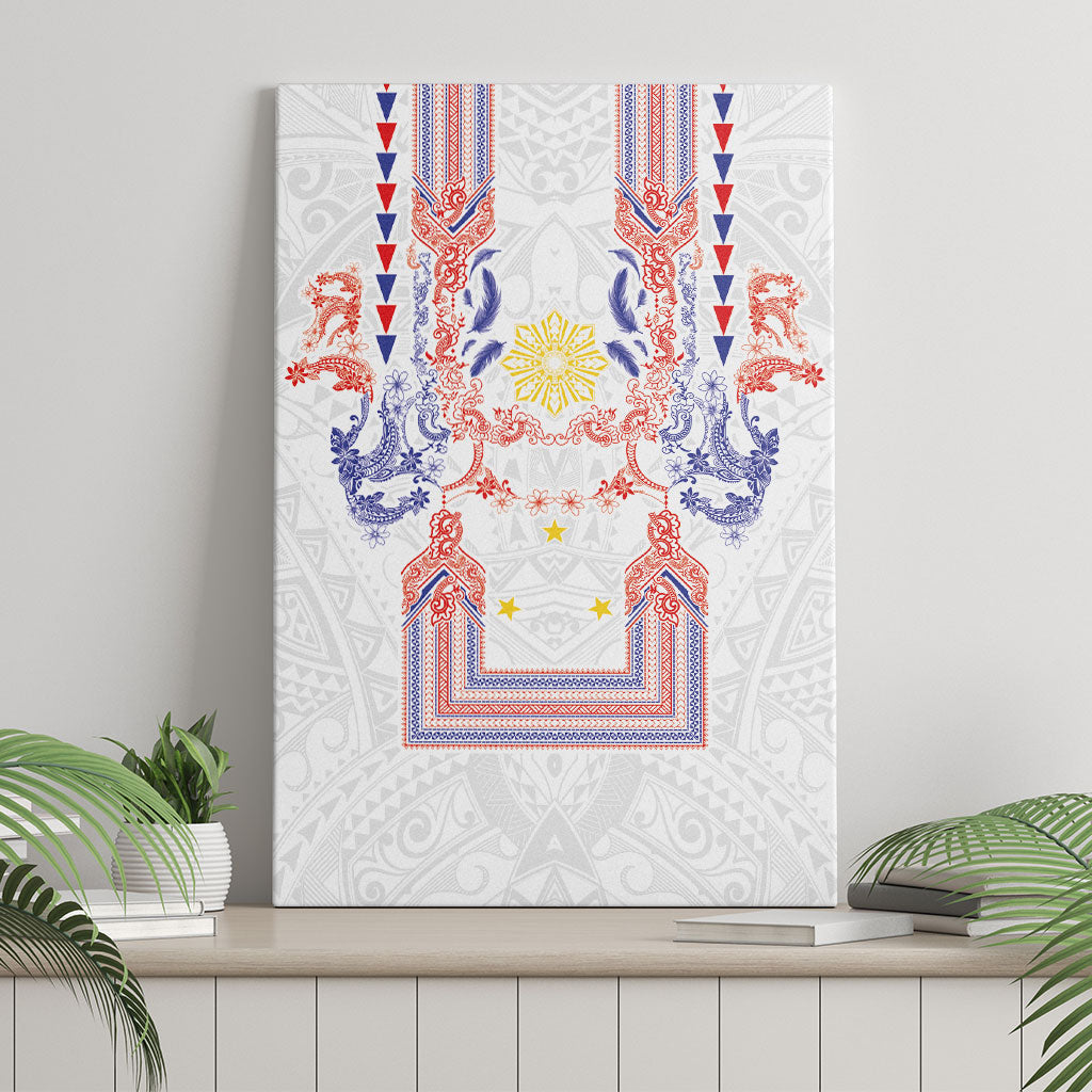 Philippines Barong Style Canvas Wall Art Polynesian Kakau Art Tattoos with Tribal Filipino Sun LT03 - Polynesian Pride
