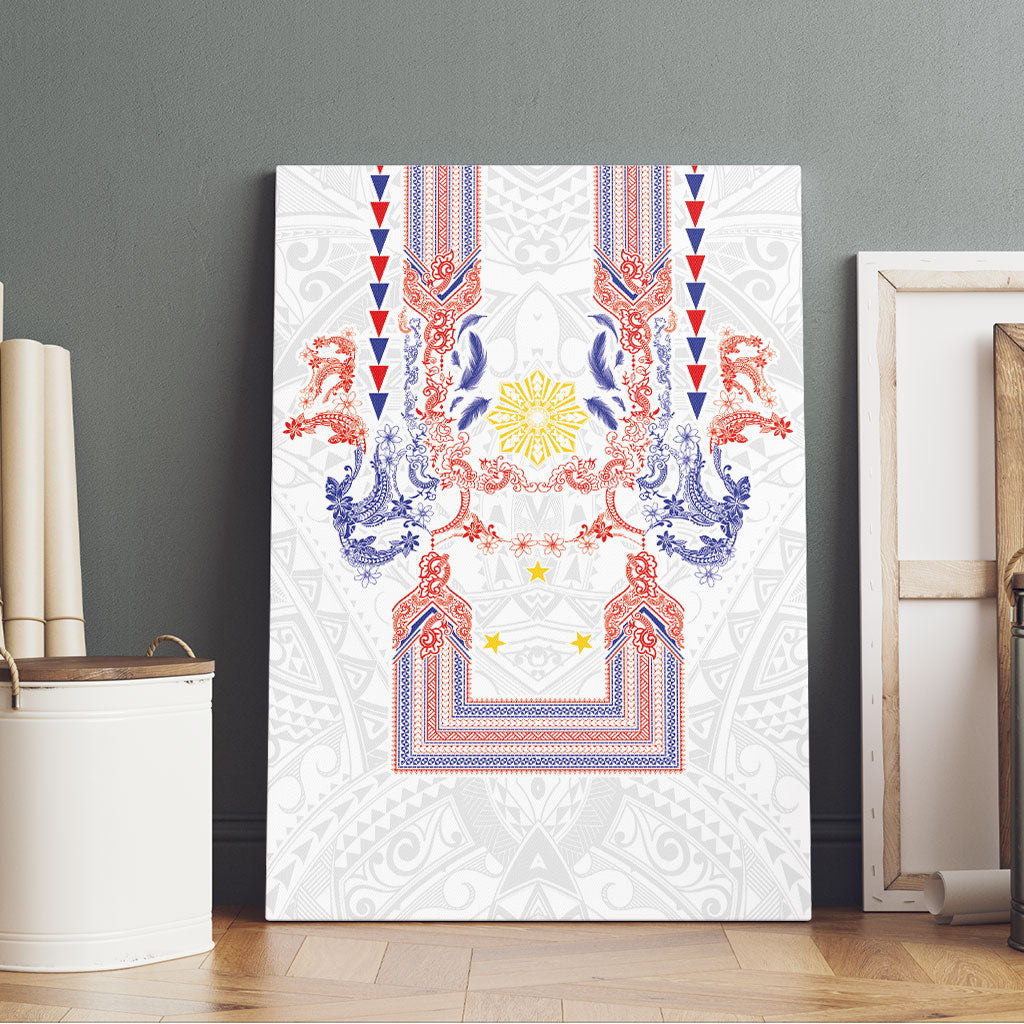 Philippines Barong Style Canvas Wall Art Polynesian Kakau Art Tattoos with Tribal Filipino Sun LT03 - Polynesian Pride