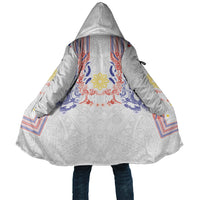 Philippines Barong Style Cloak Polynesian Kakau Art Tattoos with Tribal Filipino Sun LT03 Unisex White - Polynesian Pride