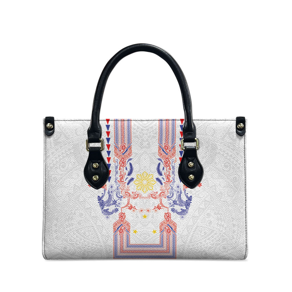 Philippines Barong Style Leather Bag Polynesian Kakau Art Tattoos with Tribal Filipino Sun LT03 - Polynesian Pride