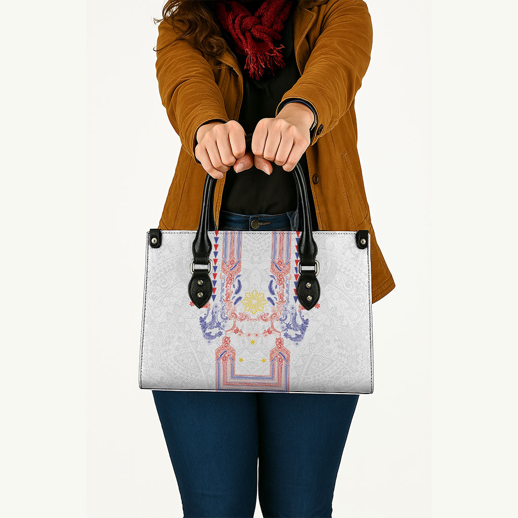 Philippines Barong Style Leather Bag Polynesian Kakau Art Tattoos with Tribal Filipino Sun LT03 - Polynesian Pride
