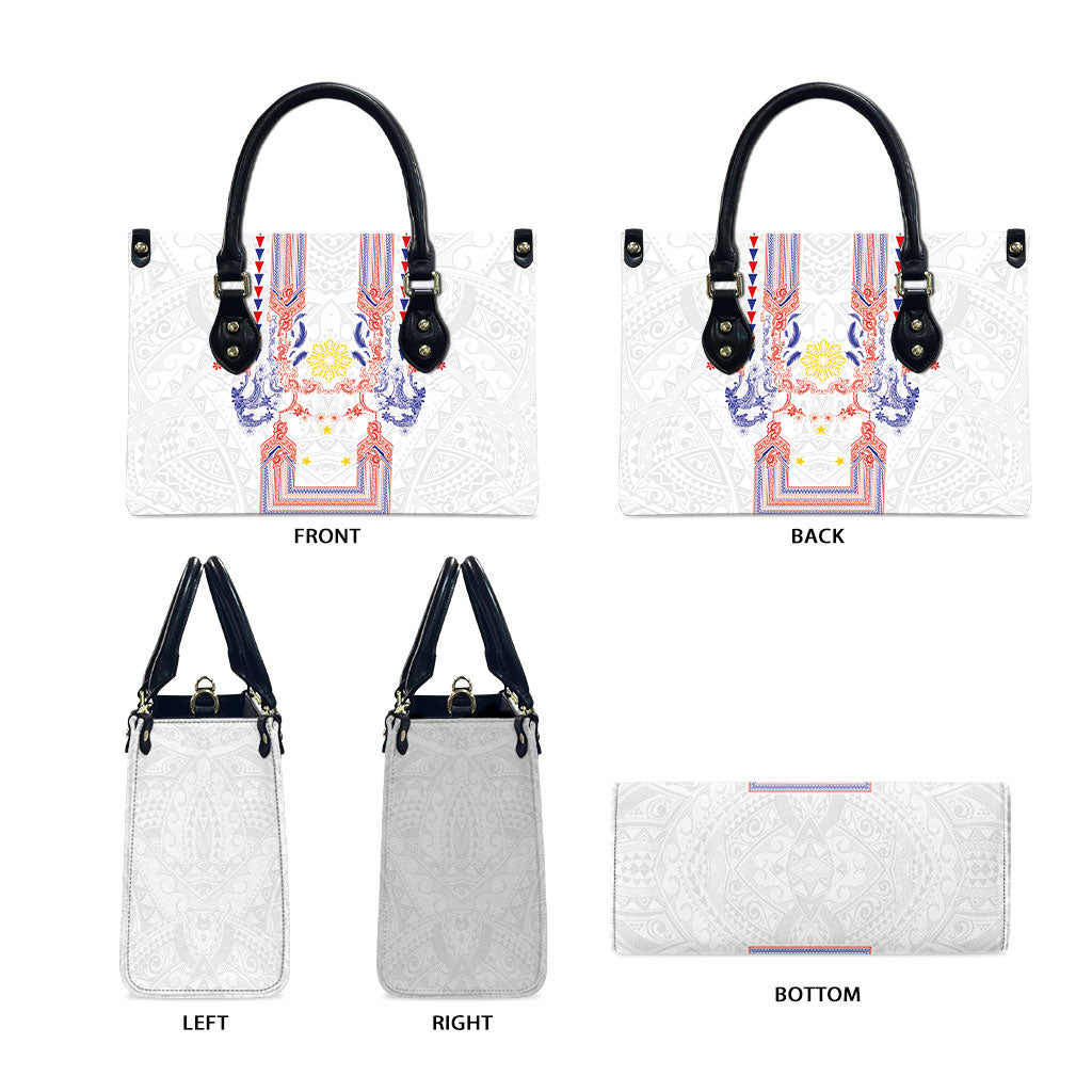 Philippines Barong Style Leather Bag Polynesian Kakau Art Tattoos with Tribal Filipino Sun LT03 - Polynesian Pride