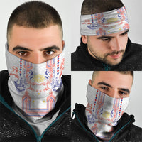 Philippines Barong Style Neck Gaiter Polynesian Kakau Art Tattoos with Tribal Filipino Sun LT03 - Polynesian Pride