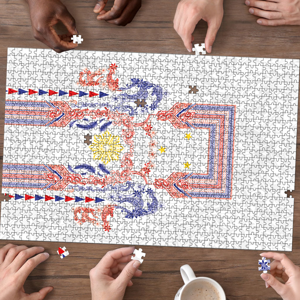 Philippines Barong Style Puzzle Polynesian Kakau Art Tattoos with Tribal Filipino Sun LT03 - Polynesian Pride