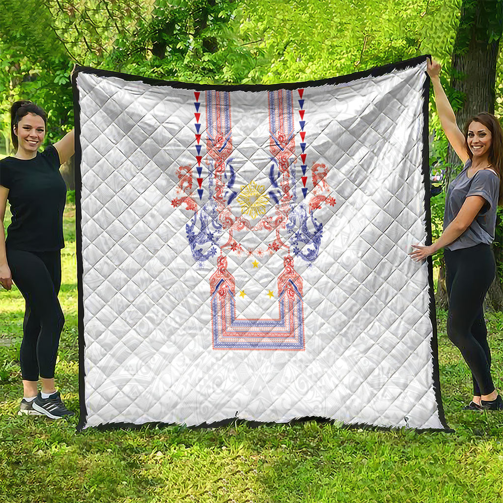 Philippines Barong Style Quilt Polynesian Kakau Art Tattoos with Tribal Filipino Sun LT03 - Polynesian Pride