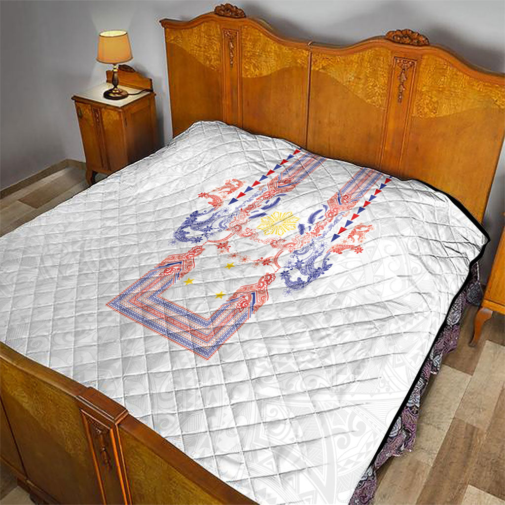 Philippines Barong Style Quilt Polynesian Kakau Art Tattoos with Tribal Filipino Sun LT03 - Polynesian Pride