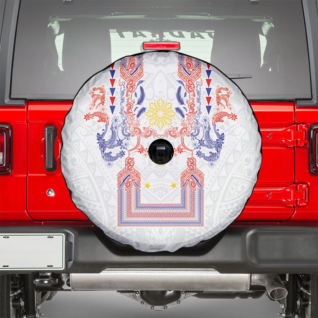 Philippines Barong Style Spare Tire Cover Polynesian Kakau Art Tattoos with Tribal Filipino Sun LT03 - Polynesian Pride