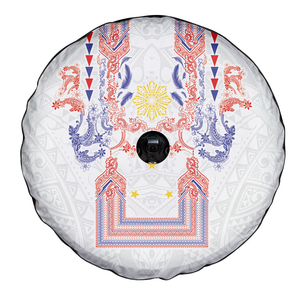 Philippines Barong Style Spare Tire Cover Polynesian Kakau Art Tattoos with Tribal Filipino Sun LT03 - Polynesian Pride