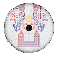 Philippines Barong Style Spare Tire Cover Polynesian Kakau Art Tattoos with Tribal Filipino Sun LT03 - Polynesian Pride