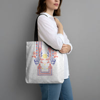 Philippines Barong Style Tote Bag Polynesian Kakau Art Tattoos with Tribal Filipino Sun LT03 - Polynesian Pride