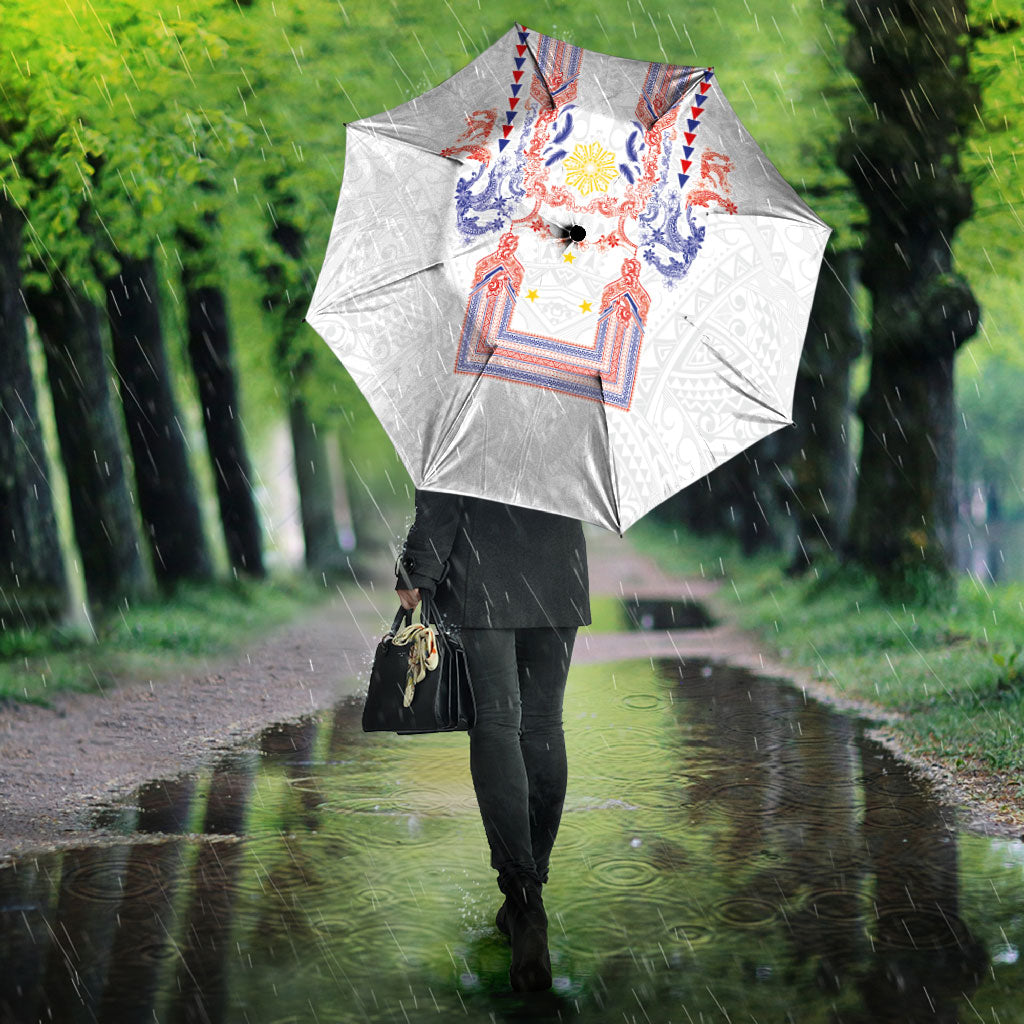 Philippines Barong Style Umbrella Polynesian Kakau Art Tattoos with Tribal Filipino Sun LT03 - Polynesian Pride