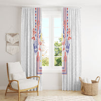 Philippines Barong Style Window Curtain Polynesian Kakau Art Tattoos with Tribal Filipino Sun LT03 - Polynesian Pride