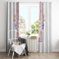 Philippines Barong Style Window Curtain Polynesian Kakau Art Tattoos with Tribal Filipino Sun LT03 - Polynesian Pride