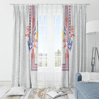 Philippines Barong Style Window Curtain Polynesian Kakau Art Tattoos with Tribal Filipino Sun LT03 - Polynesian Pride