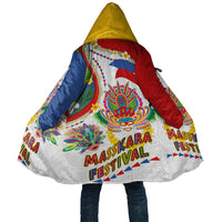 Philippines MassKara Festival Cloak Smile Masks with Hawaiian Art Pattern and Tropical Plants LT03 Unisex Multicolor - Polynesian Pride