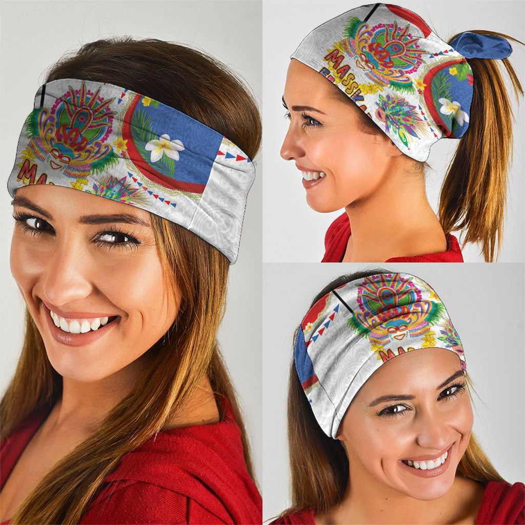 Philippines MassKara Festival Neck Gaiter Smile Masks with Hawaiian Art Pattern and Tropical Plants LT03 - Polynesian Pride
