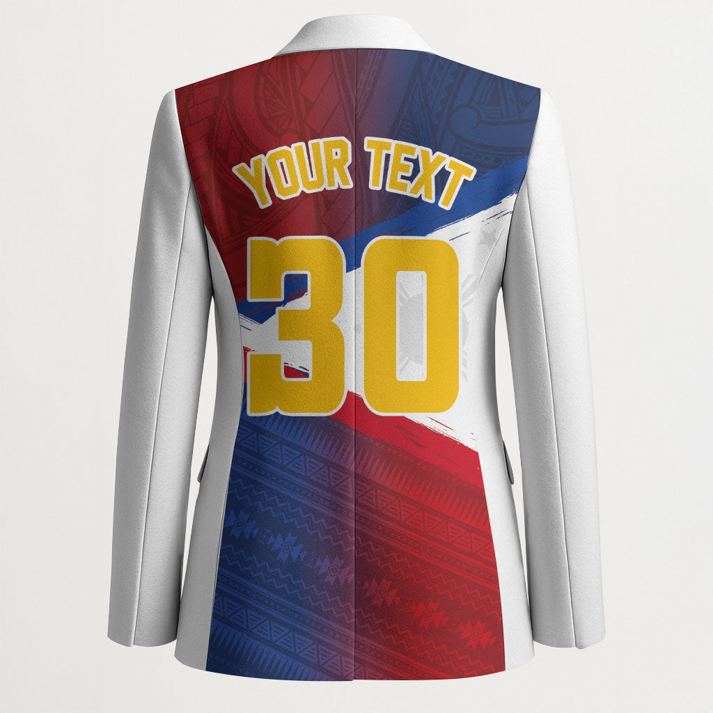 Philippines Basketball Custom Blazer Pilipinas Tribal Pattern LT03 - Polynesian Pride