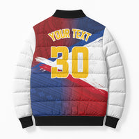 Philippines Basketball Custom Bomber Puffer Jacket Pilipinas Tribal Pattern LT03 - Polynesian Pride