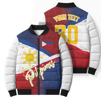 Philippines Basketball Custom Bomber Puffer Jacket Pilipinas Tribal Pattern LT03 - Polynesian Pride