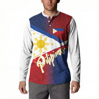 Philippines Basketball Custom Button Sweatshirt Pilipinas Tribal Pattern LT03 - Polynesian Pride
