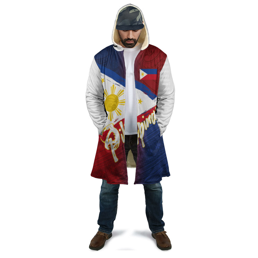 Philippines Basketball Custom Cloak Pilipinas Tribal Pattern LT03 - Polynesian Pride