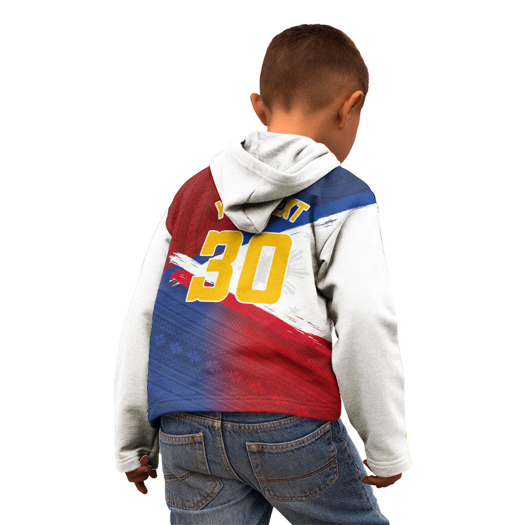 Philippines Basketball Custom Kid Hoodie Pilipinas Tribal Pattern LT03 - Polynesian Pride