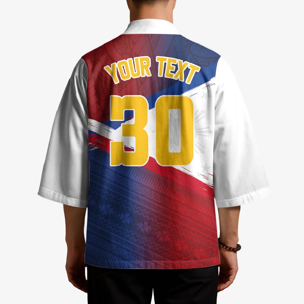 Philippines Basketball Custom Kimono Pilipinas Tribal Pattern LT03 - Polynesian Pride