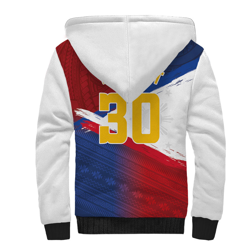 Philippines Basketball Custom Sherpa Hoodie Pilipinas Tribal Pattern LT03 - Polynesian Pride