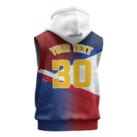Philippines Basketball Custom Sleeveless Hoodie Pilipinas Tribal Pattern LT03 - Polynesian Pride