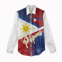 Philippines Basketball Custom Women Casual Shirt Pilipinas Tribal Pattern LT03 - Polynesian Pride