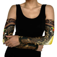Papua New Guinea and Indonesia Batik Arm Sleeves Bird of Paradise with Tribal Batik Patterns LT03 - Polynesian Pride