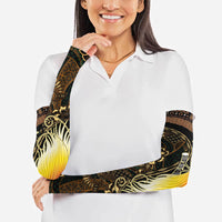Papua New Guinea and Indonesia Batik Arm Sleeves Bird of Paradise with Tribal Batik Patterns LT03 - Polynesian Pride