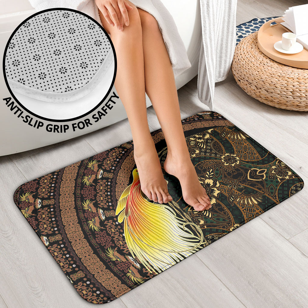 Papua New Guinea and Indonesia Batik Bathroom Set Bird of Paradise with Tribal Batik Patterns LT03 - Polynesian Pride