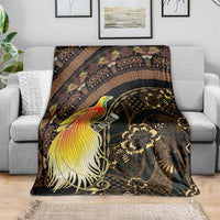 Papua New Guinea and Indonesia Batik Blanket Bird of Paradise with Tribal Batik Patterns LT03 - Polynesian Pride