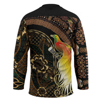 Papua New Guinea and Indonesia Batik Hockey Jersey Bird of Paradise with Tribal Batik Patterns LT03 - Polynesian Pride