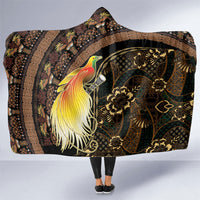 Papua New Guinea and Indonesia Batik Hooded Blanket Bird of Paradise with Tribal Batik Patterns LT03 One Size Multicolor - Polynesian Pride