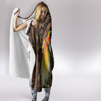 Papua New Guinea and Indonesia Batik Hooded Blanket Bird of Paradise with Tribal Batik Patterns LT03 - Polynesian Pride