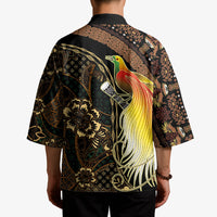 Papua New Guinea and Indonesia Batik Kimono Bird of Paradise with Tribal Batik Patterns LT03 - Polynesian Pride
