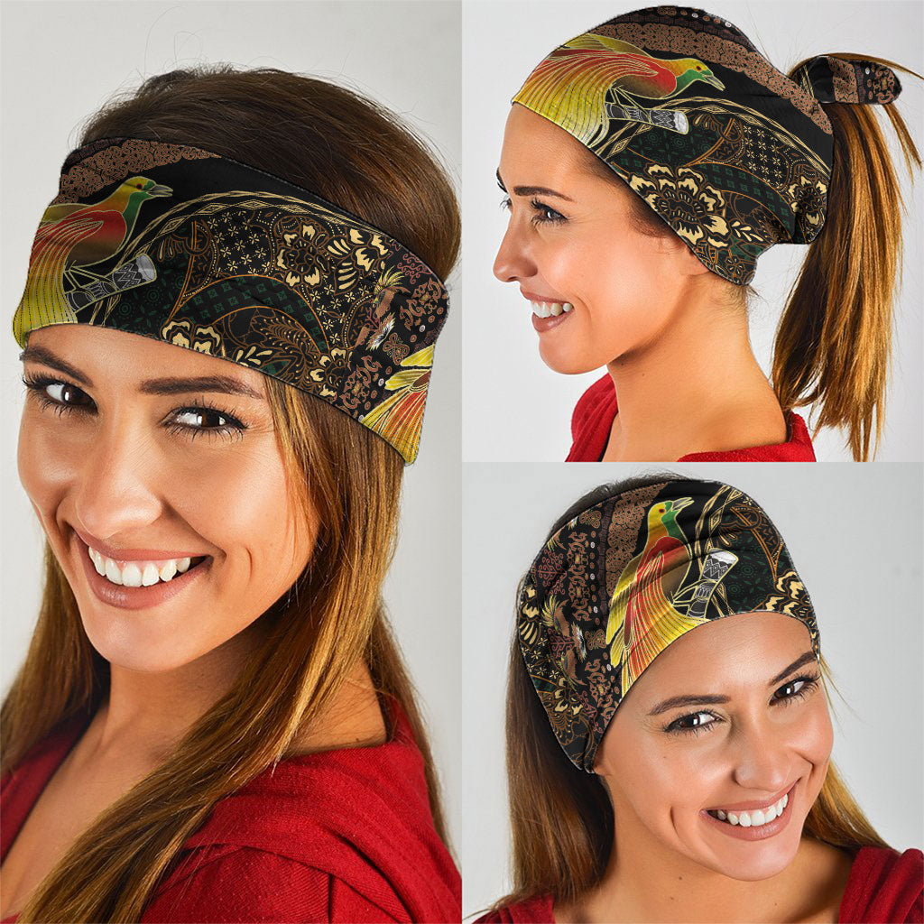 Papua New Guinea and Indonesia Batik Neck Gaiter Bird of Paradise with Tribal Batik Patterns LT03 - Polynesian Pride